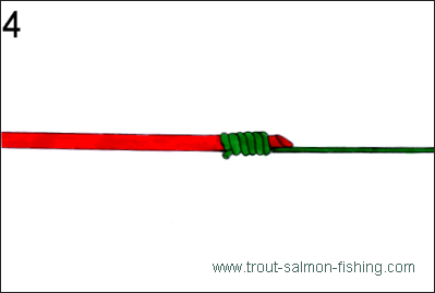 Fly fishing knots - constriction knot 4