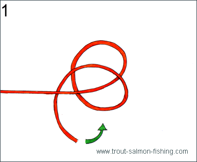 Fly fishing knots - Perfection loop 1