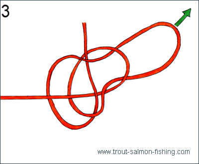 Fly fishing knots - Perfection loop 3