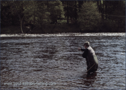 Spey casting on the River Ness