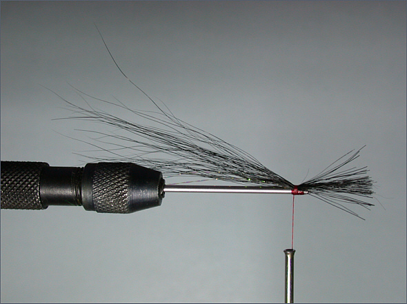 Black & Silver sea trout tube fly - step 3