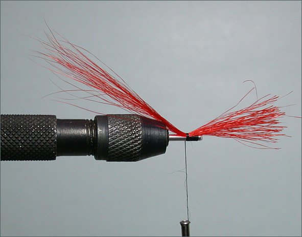 Fiery Cascade Needle Tube Fly - step 1