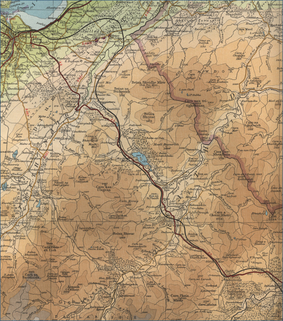 Upper River Findhorn map