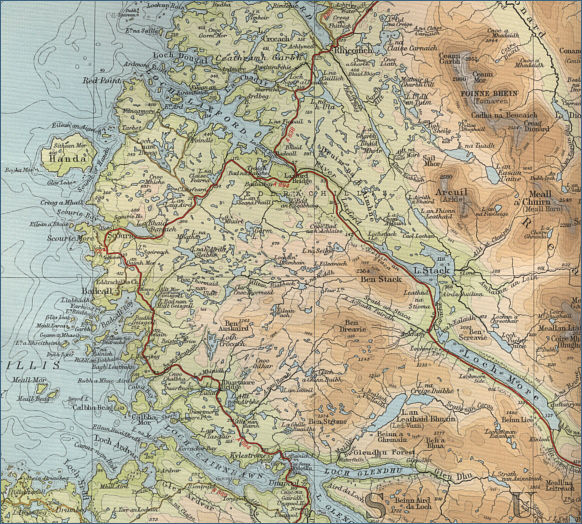 River Laxford Fishing Map