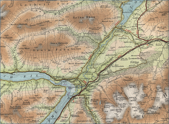 River Lochy Fishing Map