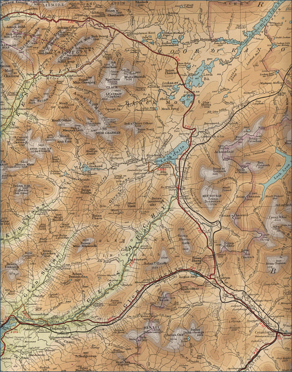 River Orchy Fishing Map