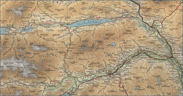 Map of the River Tummel