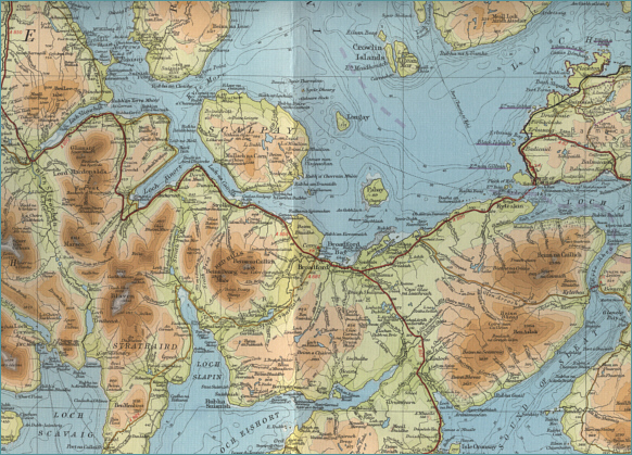 Map of Eastern Skye