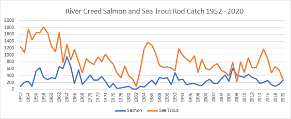 River Creed Salmon Catches