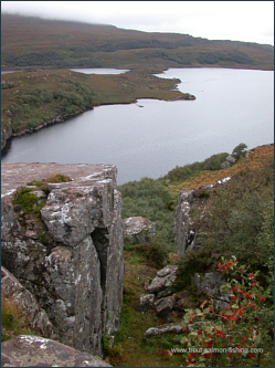 Scottish brown trout loch