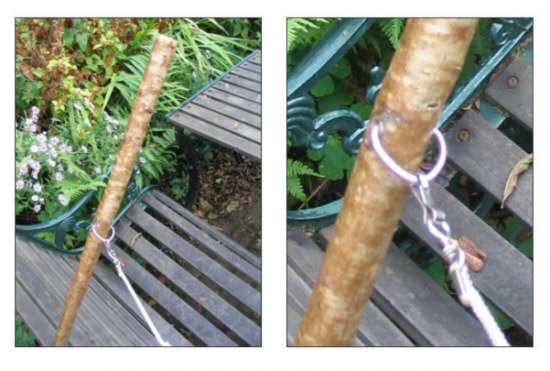 Making a salmon fishing wading staff