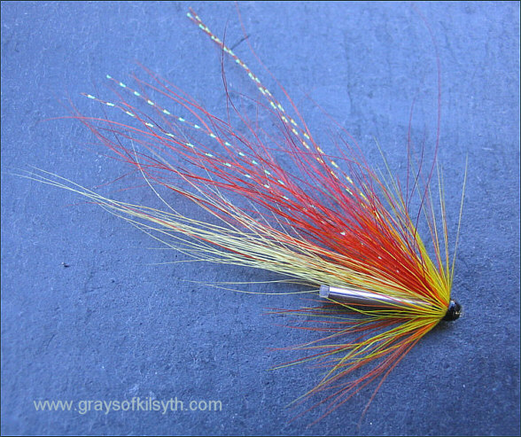 Fiery Cascade Salmon Needle Tube Fly