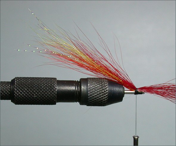 Fiery Cacade salmon tube fly - step 4