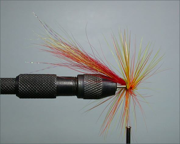 Salmon needle tube fly - Fiery Cascade step 6