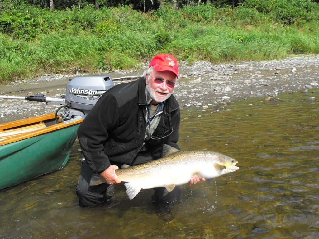 Canadian Salmon on a Needle Tube Fly