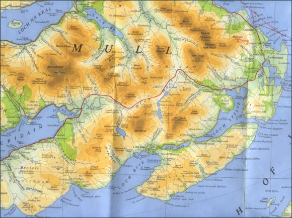 East Mull - Fishing Map