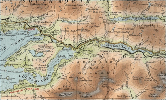 River Ailort Map