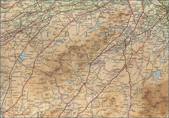 Pentland Hills Fishing Map