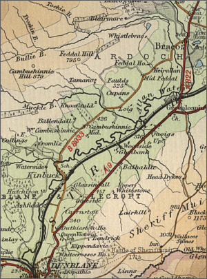 Map of the River Allan