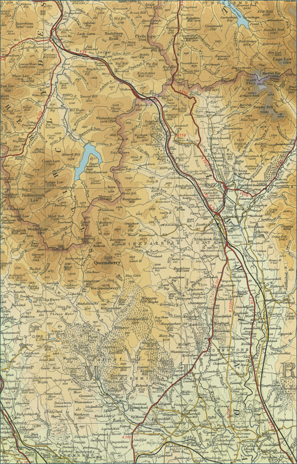 Upper River Annan Map