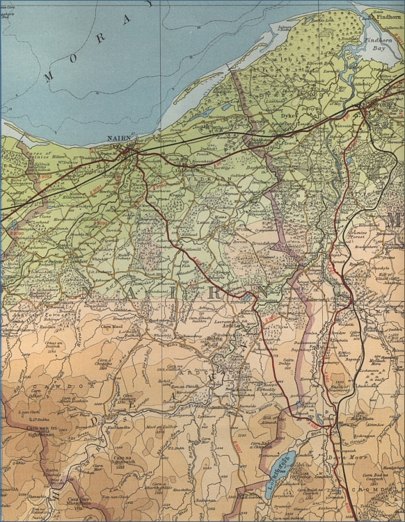 Lower River Findhorn map
