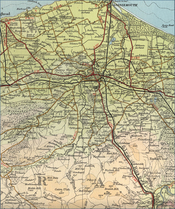 River Lossie Map