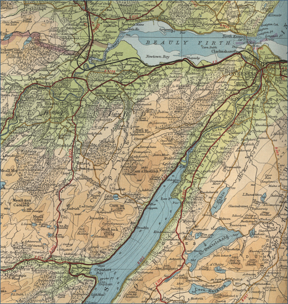 River Ness map