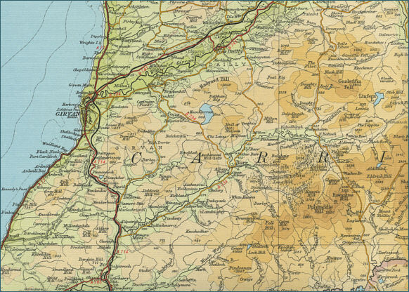 Upper River Stinchar Map