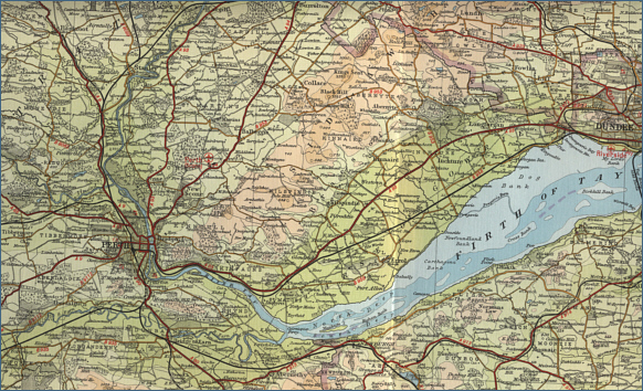 Map of the Lower River Tay