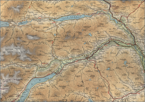 Map of the Upper River Tay