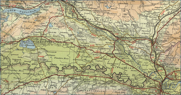 Map of the River Teith