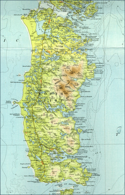 South Uist Fishing Map