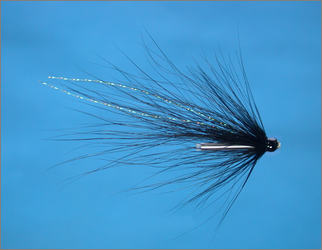 Scottish Shrimp Tube Fly- Black and Silver