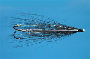 Black and Silver Sea Trout Tube Fly