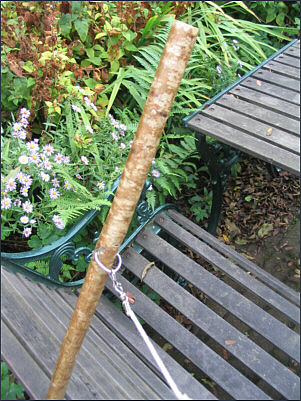 Wading stick handle with lanyard