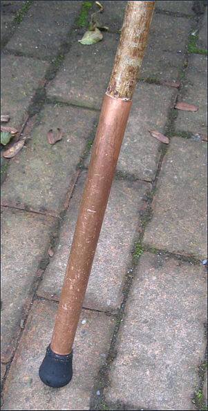 weighted copper tube for wading stick